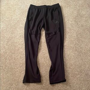 Adidas Black WarmUp Relaxed Fit Joggers - Kids Size 11-12.